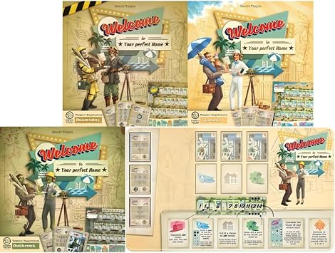 Welcome to The Neighborhood Board Game Expansions Bundle Doomsday, Summer, Outbreak, Al Solo Expansion, and Playmat 5 Items