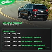 Vista 21 de AUQDD 2 unidades K80766 (para modelos de 8 lengüetas y 4WD) barra estabilizadora delantera compatible con Do-dge 2008 2007 2006 R-am 1500,2009-2006