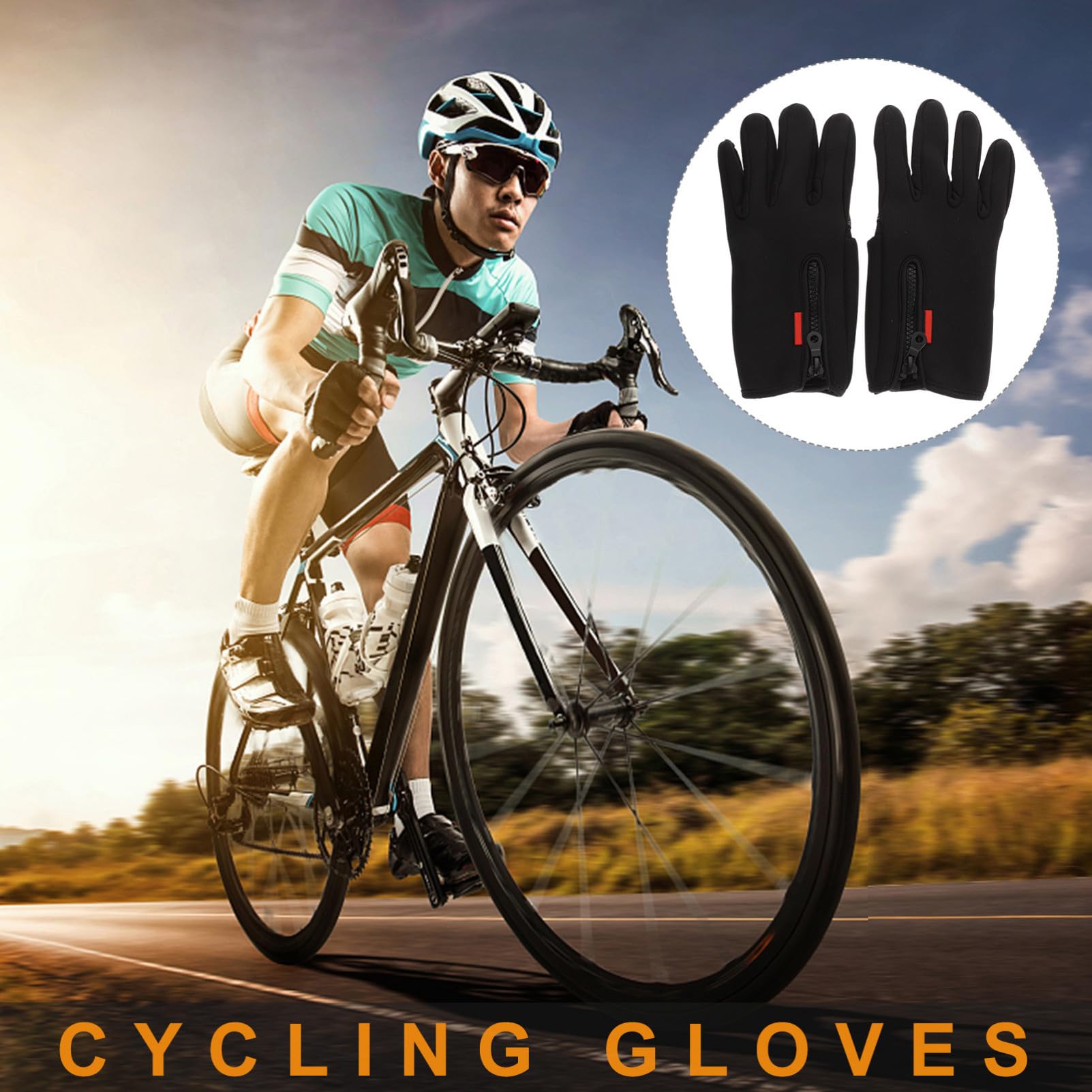 ibasenice Guantes Dedo Escalada Protector Camuflaje Slip Cortar Largo Lana guantillas Gimnasio Gloves Fishing Impermeable Antideslizante Guante de Pesca de Invierno Forro Polar Black