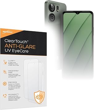 BoxWave Screen Protector Compatible with BLU F5 Smartphone 6.6 in - ClearTouch Anti-Glare Anti-UV EyeCare 2-Pack, Filters Out Harmful Blue Light Reduce Fatigue