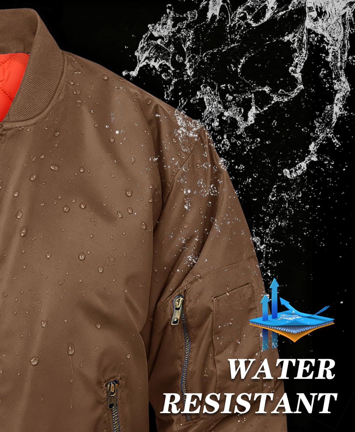 MAGNIVIT Men's Bomber Jacket Casual Fall Winter Military Jacket and Coats Outwear - Image 4