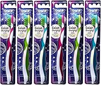 Vista 1 de Oral-B Pro-Health Junior CrossAction Galaxy - Cepillo de dientes suave a partir de 6 años, paquete de 6