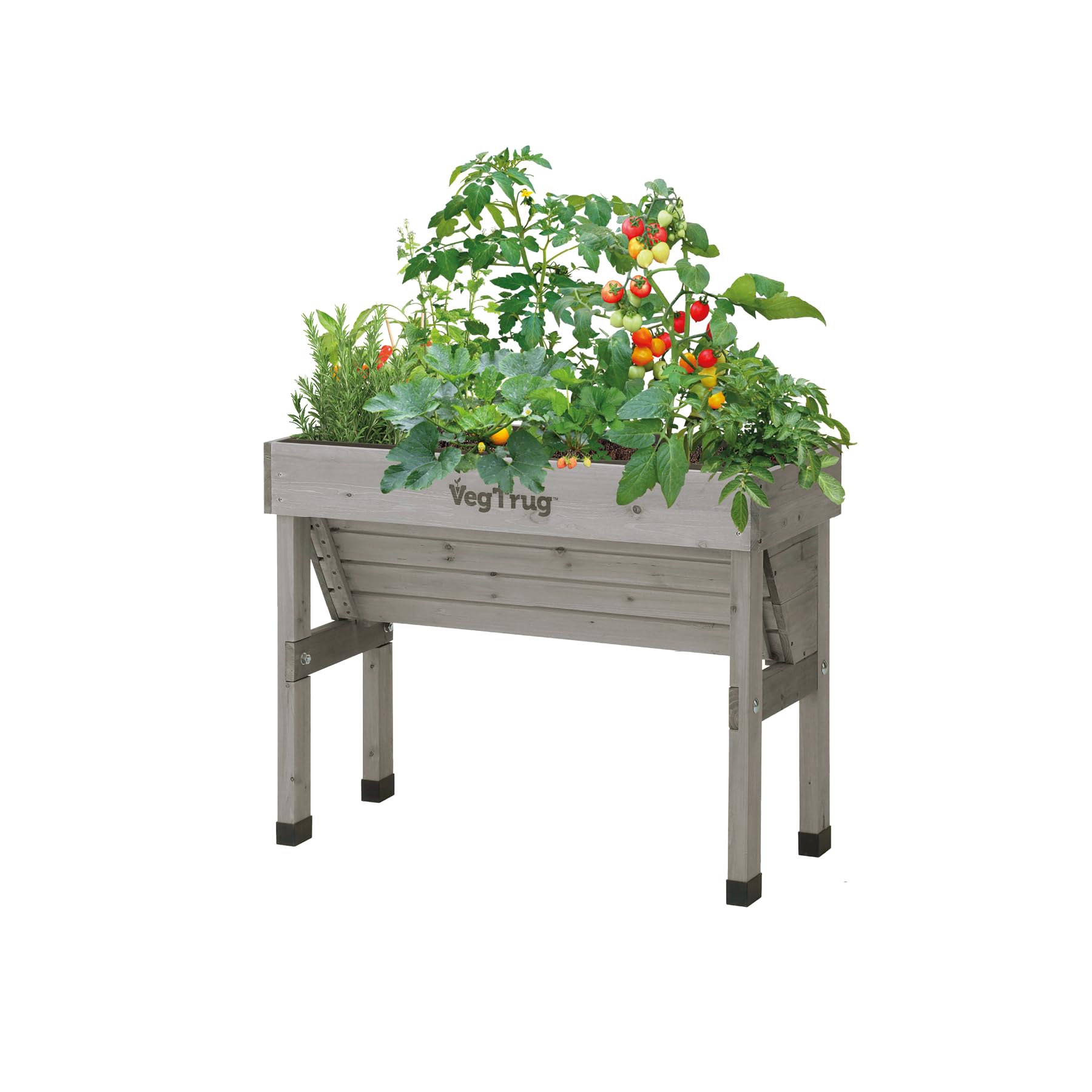 Vegtrug Grey Small Wall Hugger 100% Fsc - Planter - Wash