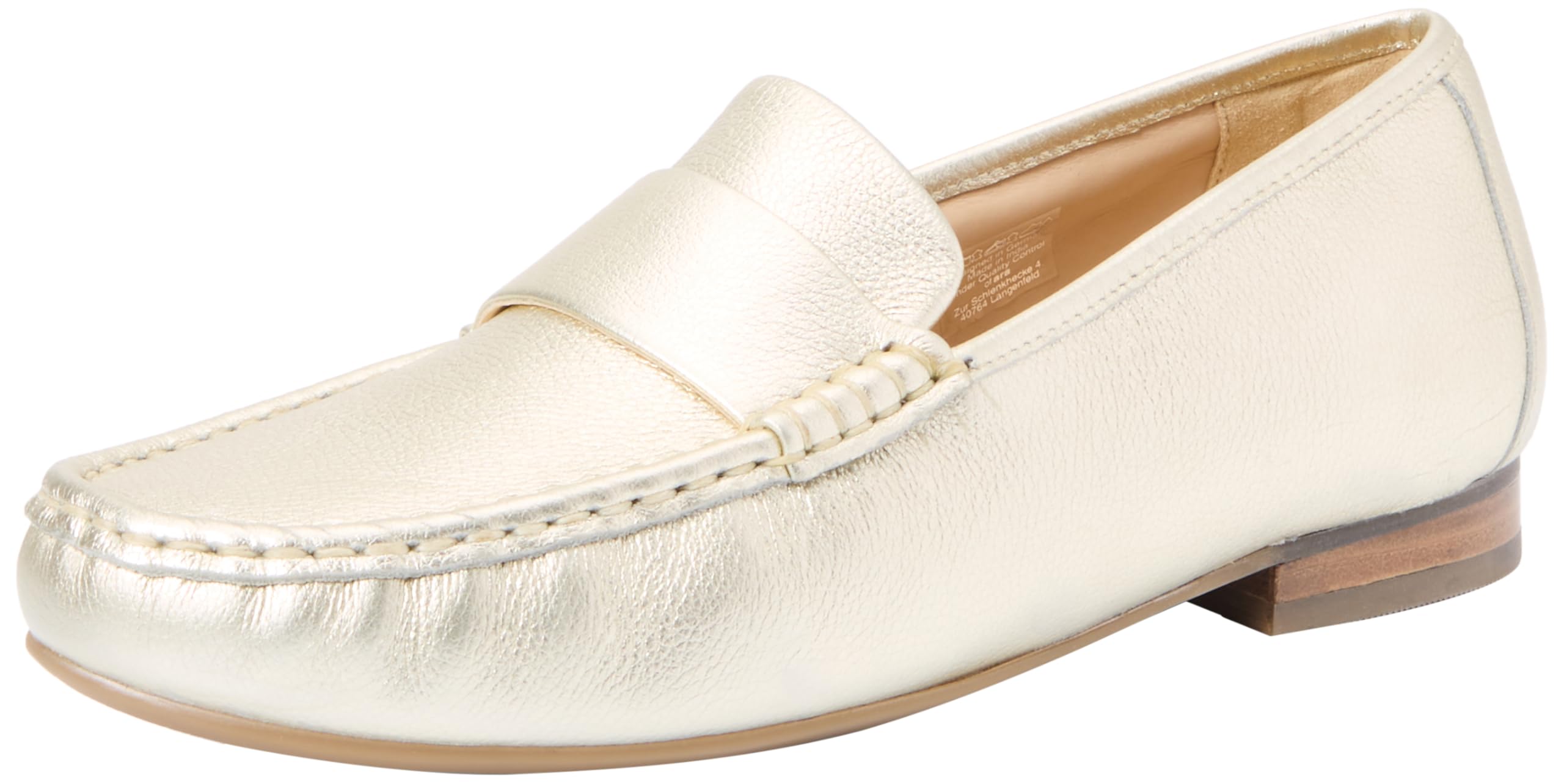 ARA Women's Atlanta Moccasin, Platinum, 7-7.5 UK