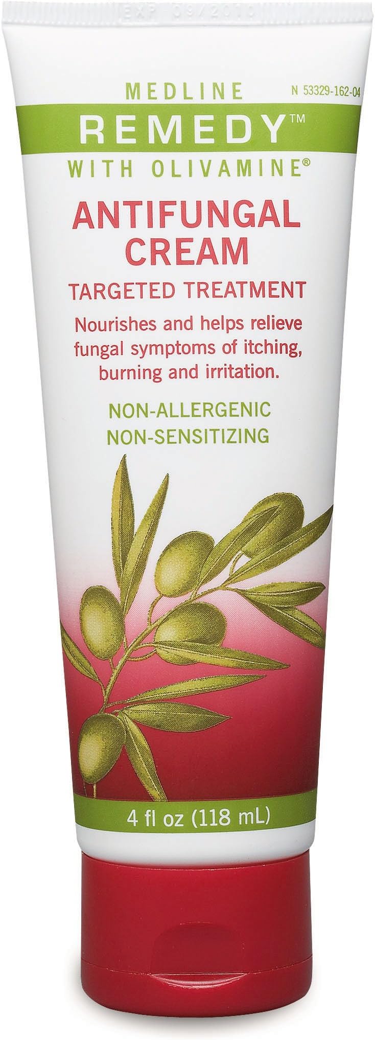 Medline Remedy Olivamine Antifungal Cream, White, 4 fl oz