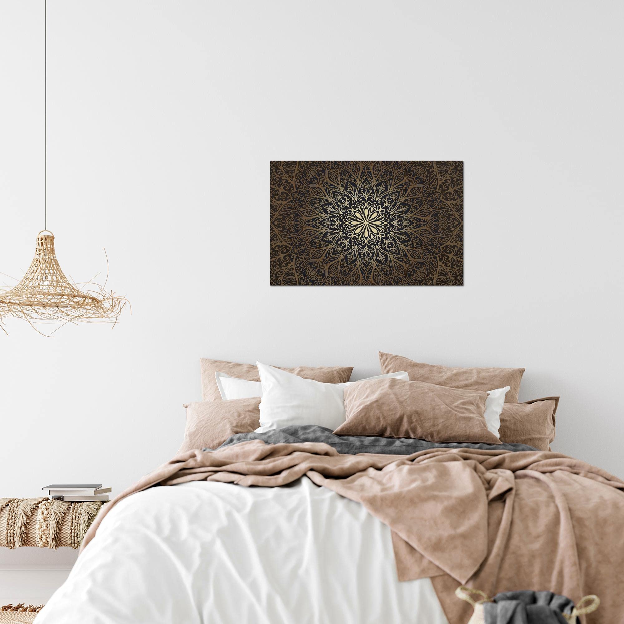 Runa Art Tabella decorazione della parete - 150 x 75 cm XXL Stampa su Tela Salotto Appartamento - pronta per essere appesa - 103653b
