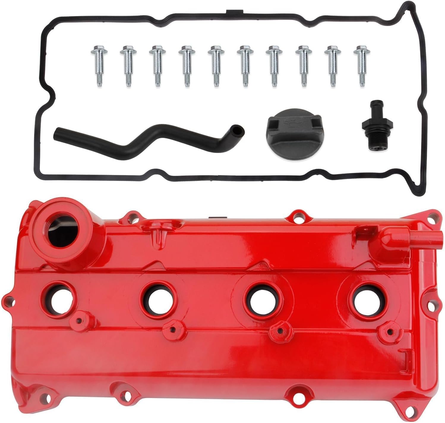 Aluminum Engine Valve Cover Compatible with 2002 2003 2004 2005 2006 Sentra SE-R Altima 2.5L