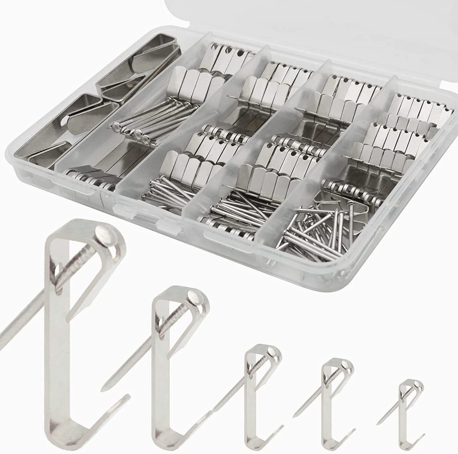 Kalttoy Silver Duty Picture Hangers Picture Hanging Hooks Hanging Kit Hooks Hardware For Frame Painting Hangers For Frames