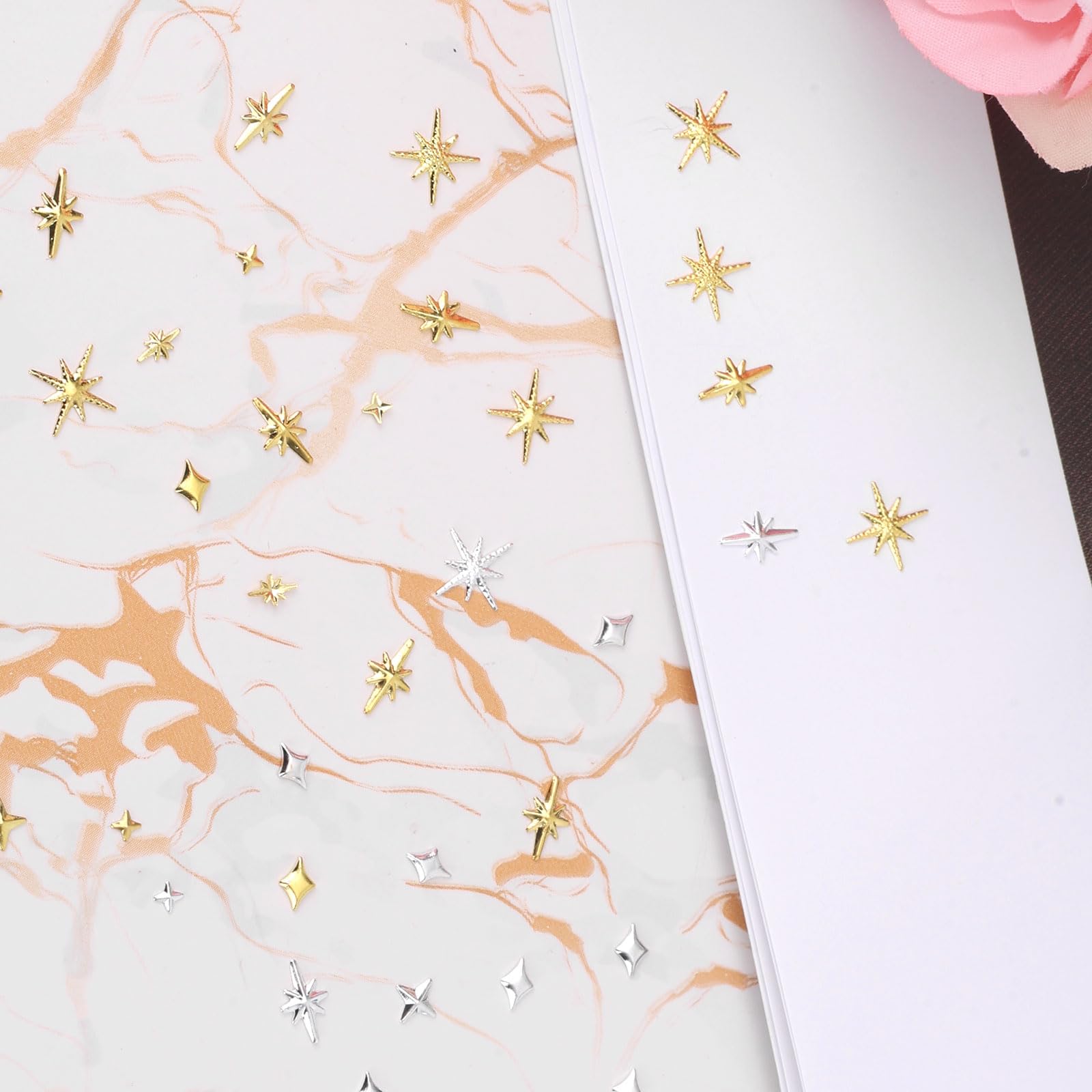 BOXOB 800pcs Star Nail Charms - Image 4