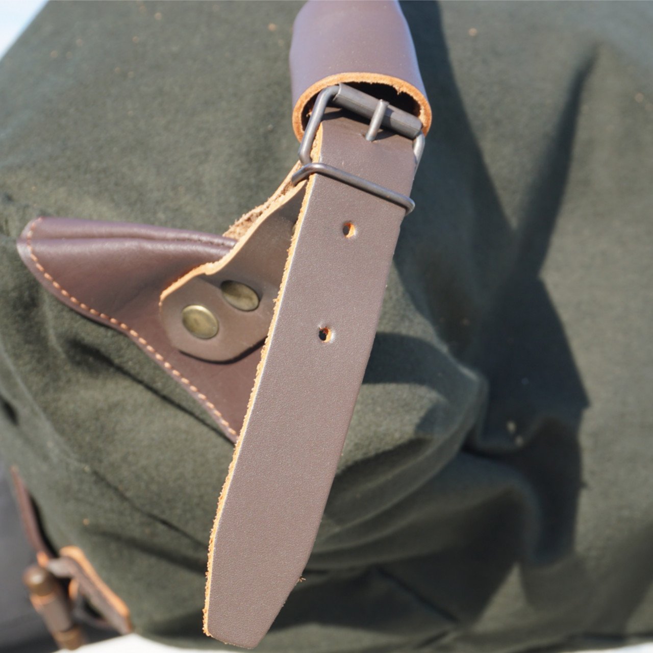 Lautloser Jagdrucksack Wanderrucksack imprägniertes Qualitätsleinen jagdgrün 45 Liter Volumen