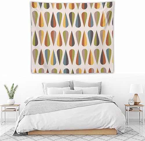 Miniatura 209 de Tapiz floral retro de los años 60 y 70, diseño hippie de primavera Groovy Flower Power Flower Boho para colgar en la pared, arte neutro para Hippie