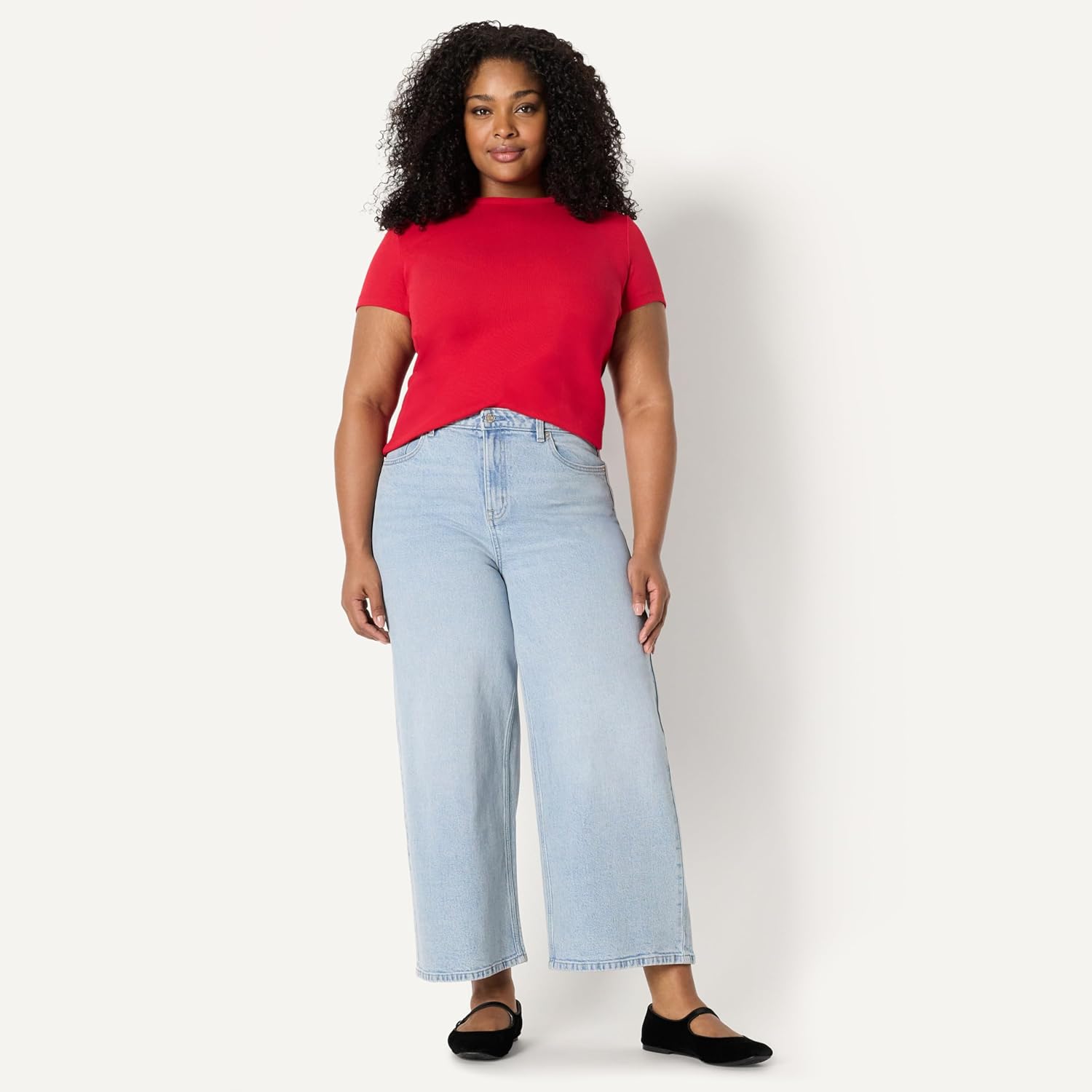 Amazon Essentials (Demi's Pick) Women's Slim-Fit Stretch Rib Short-Sleeve Tee - Image 7