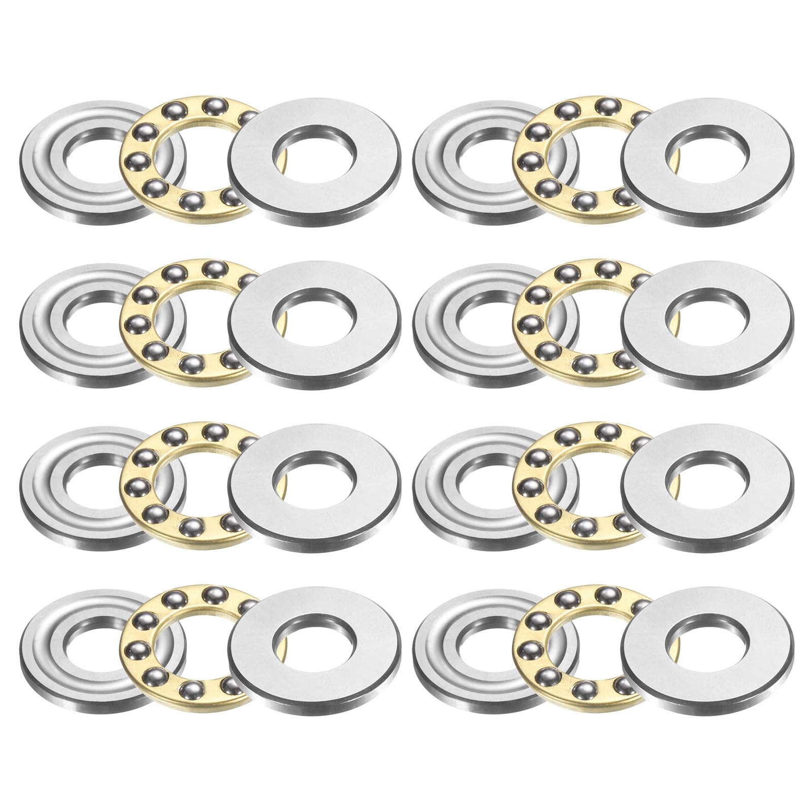Miniature Thrust Ball Bearings - Chrome Steel, 8mm -8