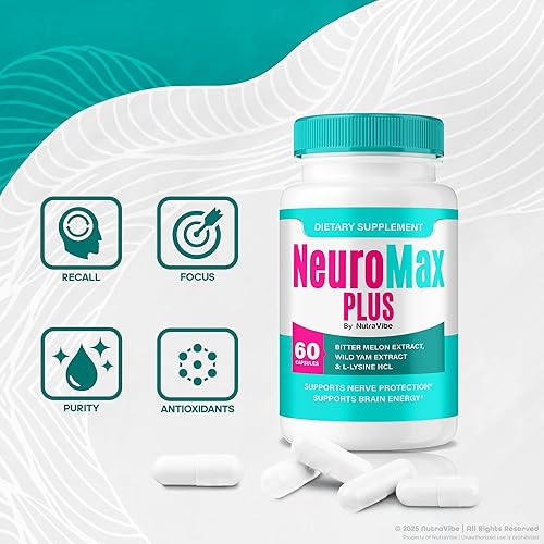 Miniatura 5 de Neuromax Plus - Fórmula diaria de apoyo de memoria con una mezcla natural para ayudar a mantener la claridad, la concentración y la nitidez diaria