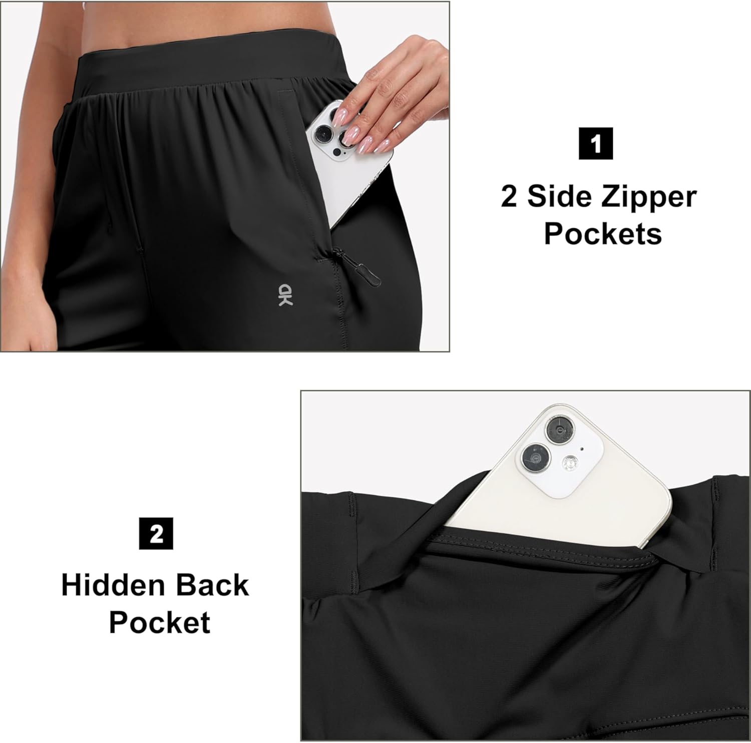 Little Donkey Andy Women's Ultra-Stretch Pants Breathable Quick Dry Lightweight Pants for Active Travel Hiking