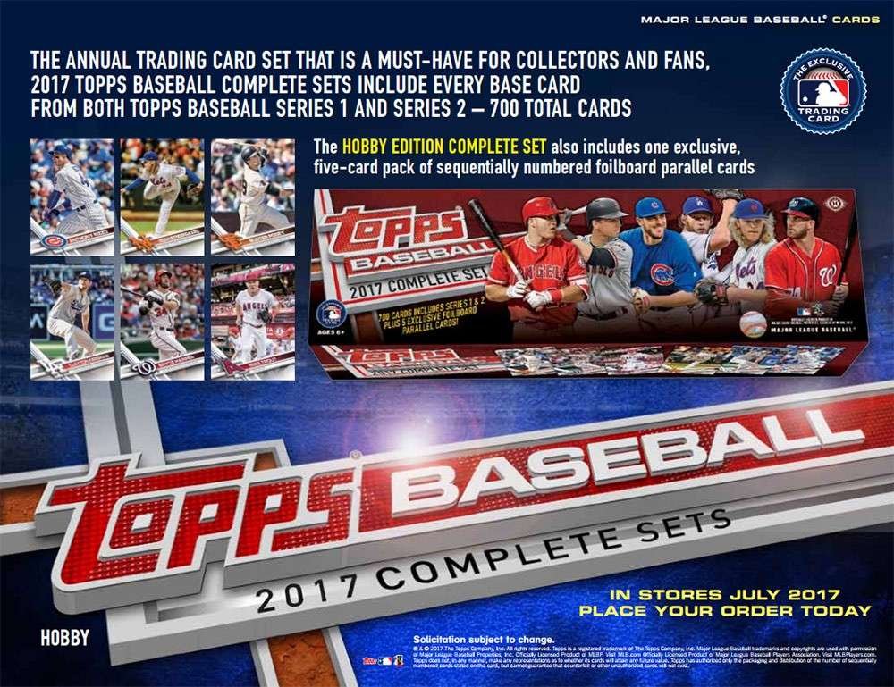 Amazon.com: 2017 Topps Complete Hobby Baseball Factory Set of 700