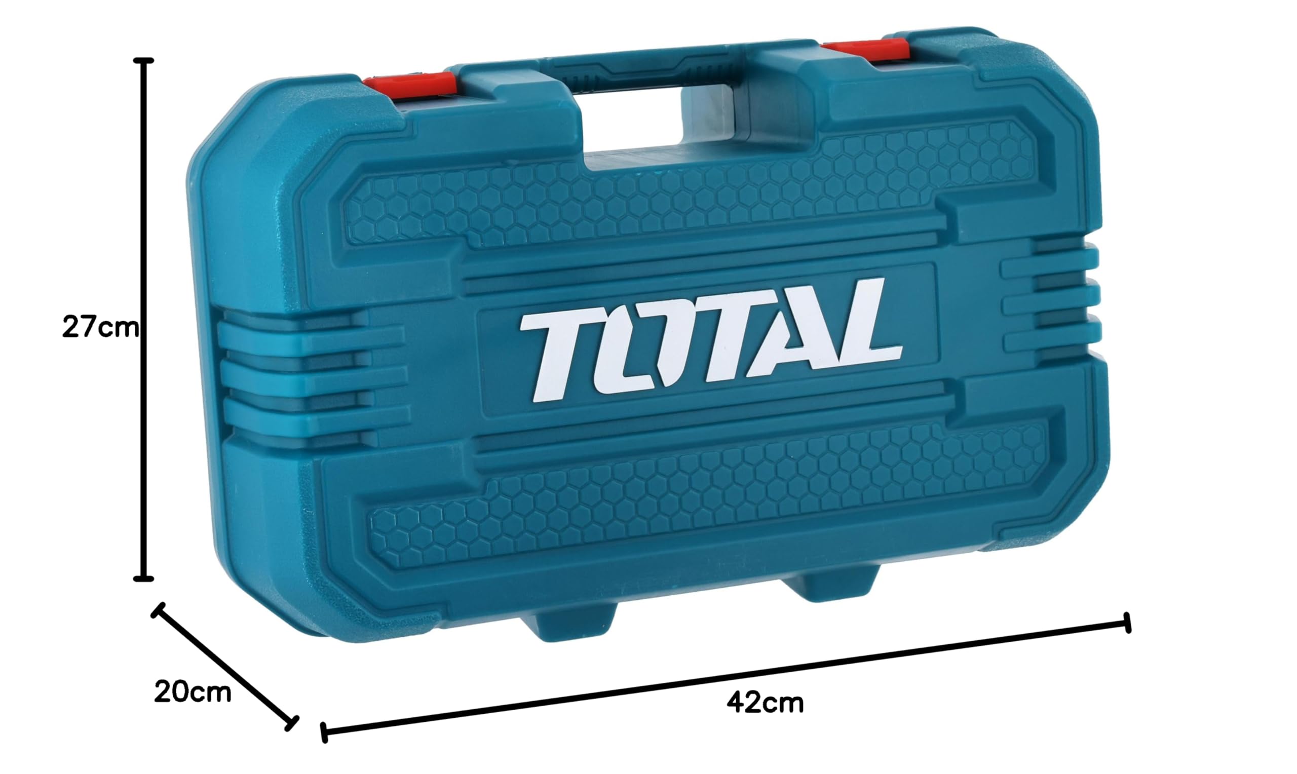 TOTAL - Ventosa Vibradora para Azulejos - Maquina para Instalación de Baldosas - 10000 rpm - Diámetro de 125mm - Batería Cargador y Rodilleras - Succión 50kg
