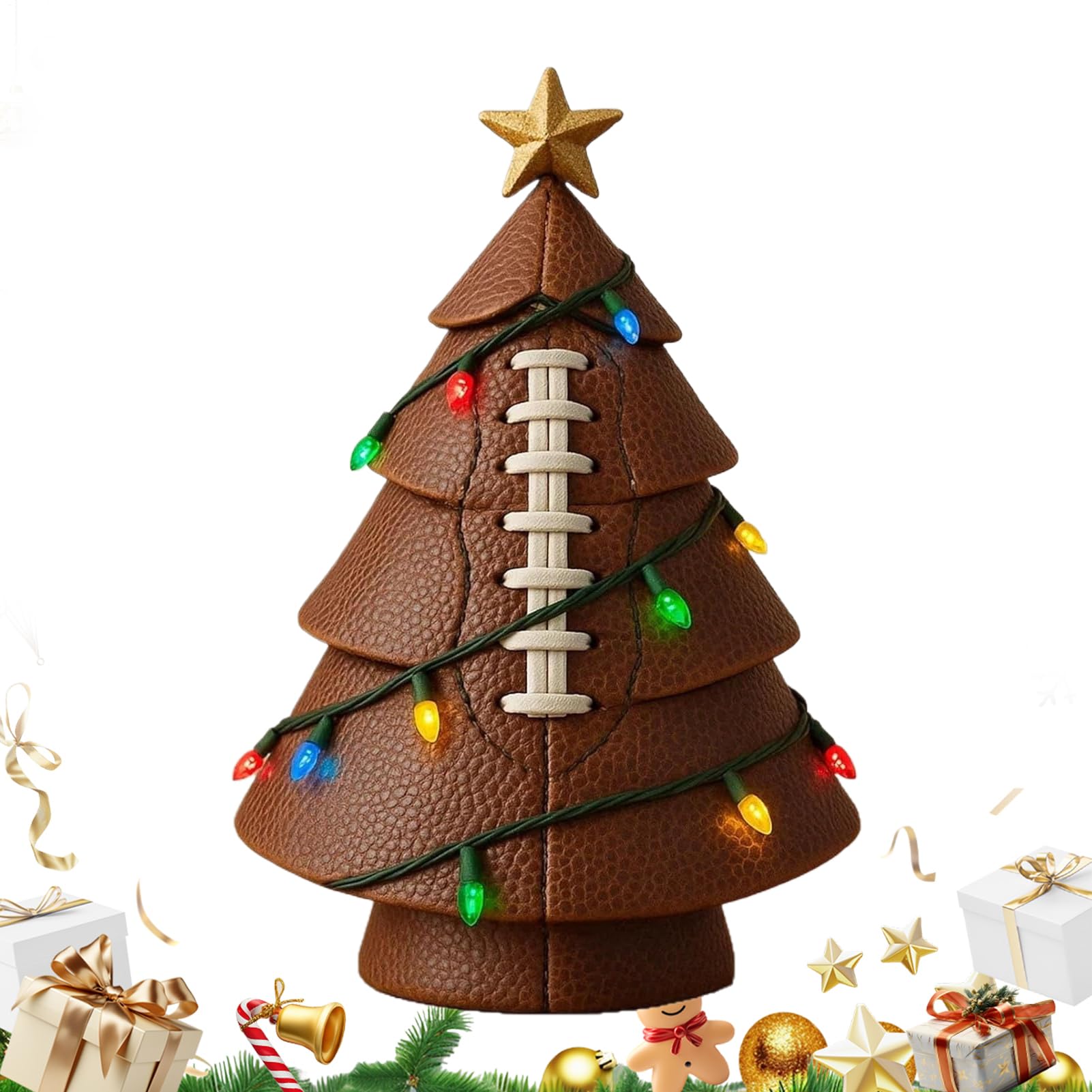 Sapin de Noël de table football LED pour petits espaces
