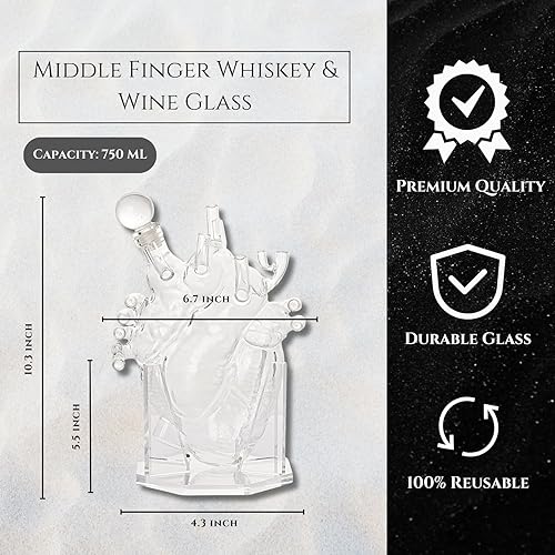 Miniatura 3 de Juego de decantador de corazón para whisky y vino, aireador de órgano, regalo para esa persona que amas, regalo para médicos, cirujanos torácicos,