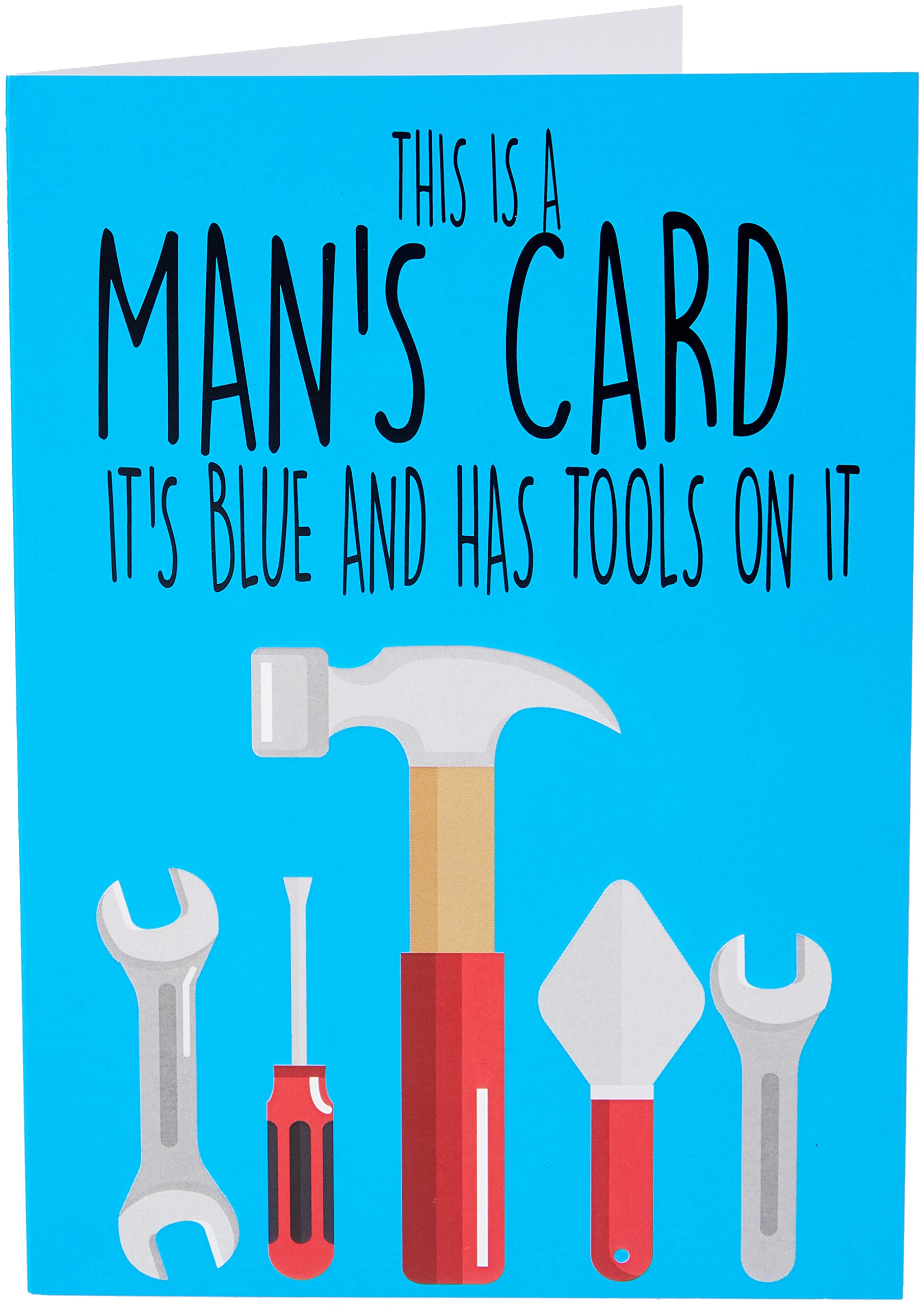 Amazon.com : Funny Birthday Card - Dad Brother Uncle This is a Man's Card  C442 : Office Products