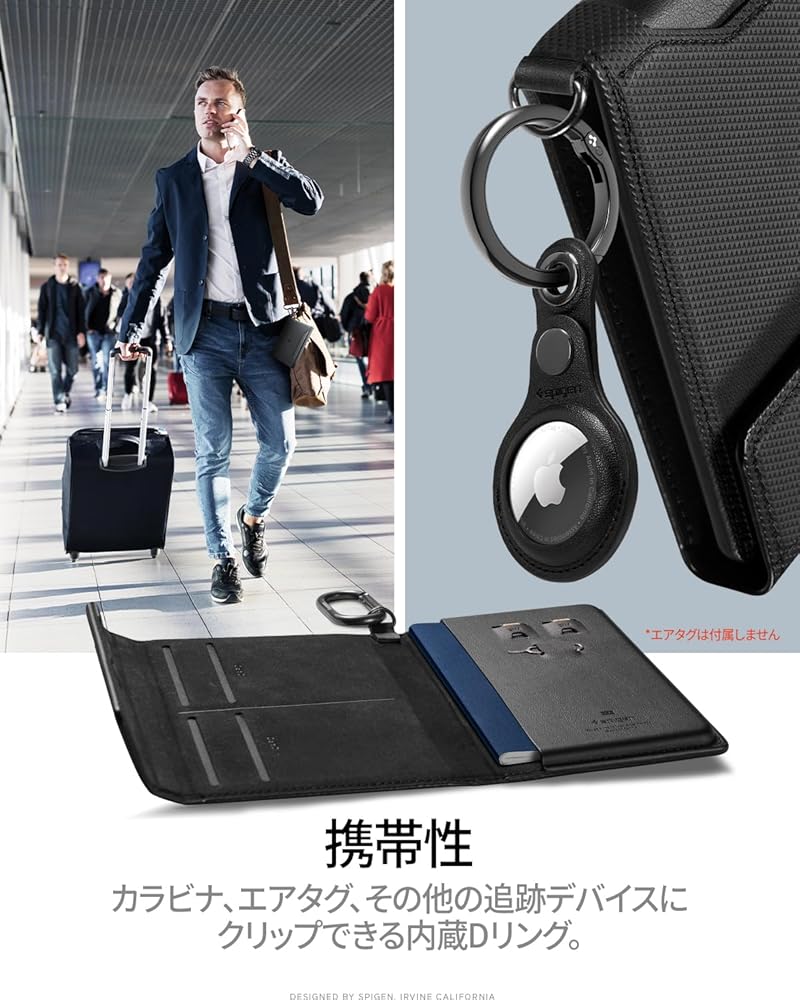 Amazon.co.jp: [Spigen] パスポートケース ホルダー トラベル
