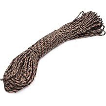 100ft Type III 7 Strand Core Paracord 550 Parachute 96# Dream Brown
