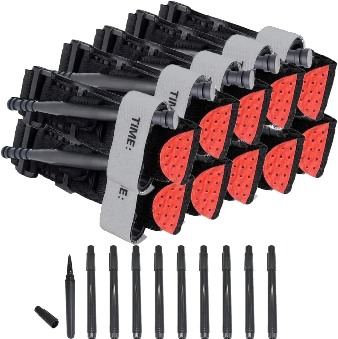 Tourniquet, Military Medical Tourniquets with Pen, Combat Tactical Tourniquet Kit, Rescue Rapid Hemostatic One-Hand TQ for Emergency(10 Packs)
