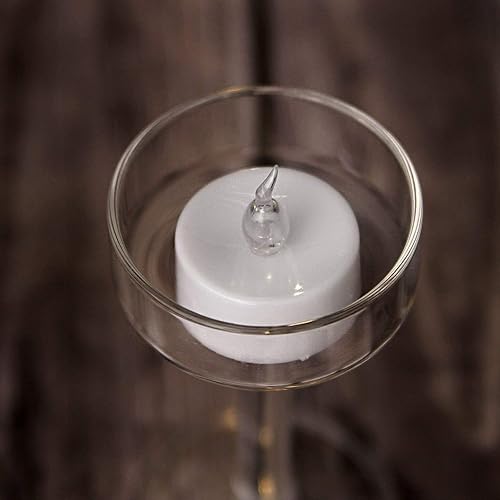 Miniatura 7 de AGPtEK Velas de té, paquete de 24 velas LED sin llama, funciona con pilas, velas sin parpadeo, de larga duración para boda, vacaciones, fiesta,