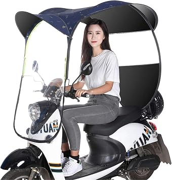 Universal Electric Motorcycle Sunshade Cover Scooter Rain Waterproof Cover Battery Car Canopy Umbrella Cover