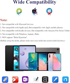 Stylus Pen for Android, Magnetic Phone Pencil, CMARS Fine Point Digital Pens for Touch Screens, Tablet Pen Compatible with iPhone/Samsung/Xiaomi/Huawei/Vivo and Other Android Phone and Tablet - Blue