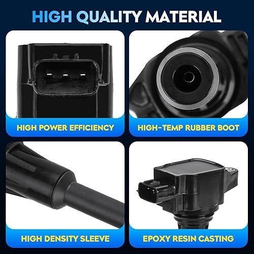 Miniatura 2 de Paquete de bobinas de encendido 4 piezas para Infiniti FX50 M56 Q70 Q70L QX60 QX70, Nissan March Altima Cube NP300 Frontier NV200 Rogue Select