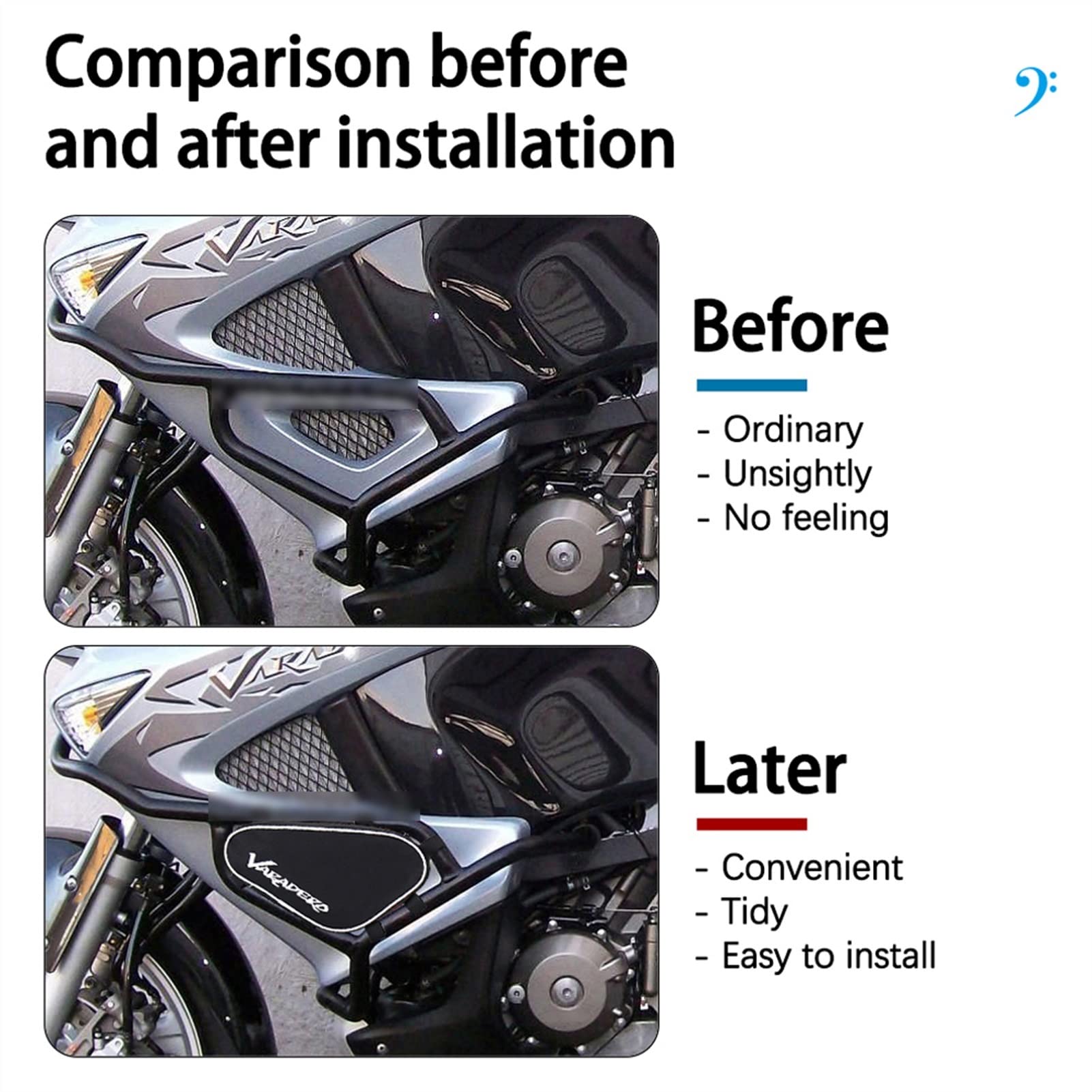 pour XL 1000 Varadero XL1000 2007-2013 2012 2011 2010 2009 2008 Moto Outil Placement Voyage Cadre Crash Bar Sacs