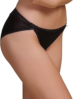 Women's Mulberry Silk Underwear, 100% Silk Panties, Breathable Sexy Stretch Hipster High Cut Bikini Panties for Women
