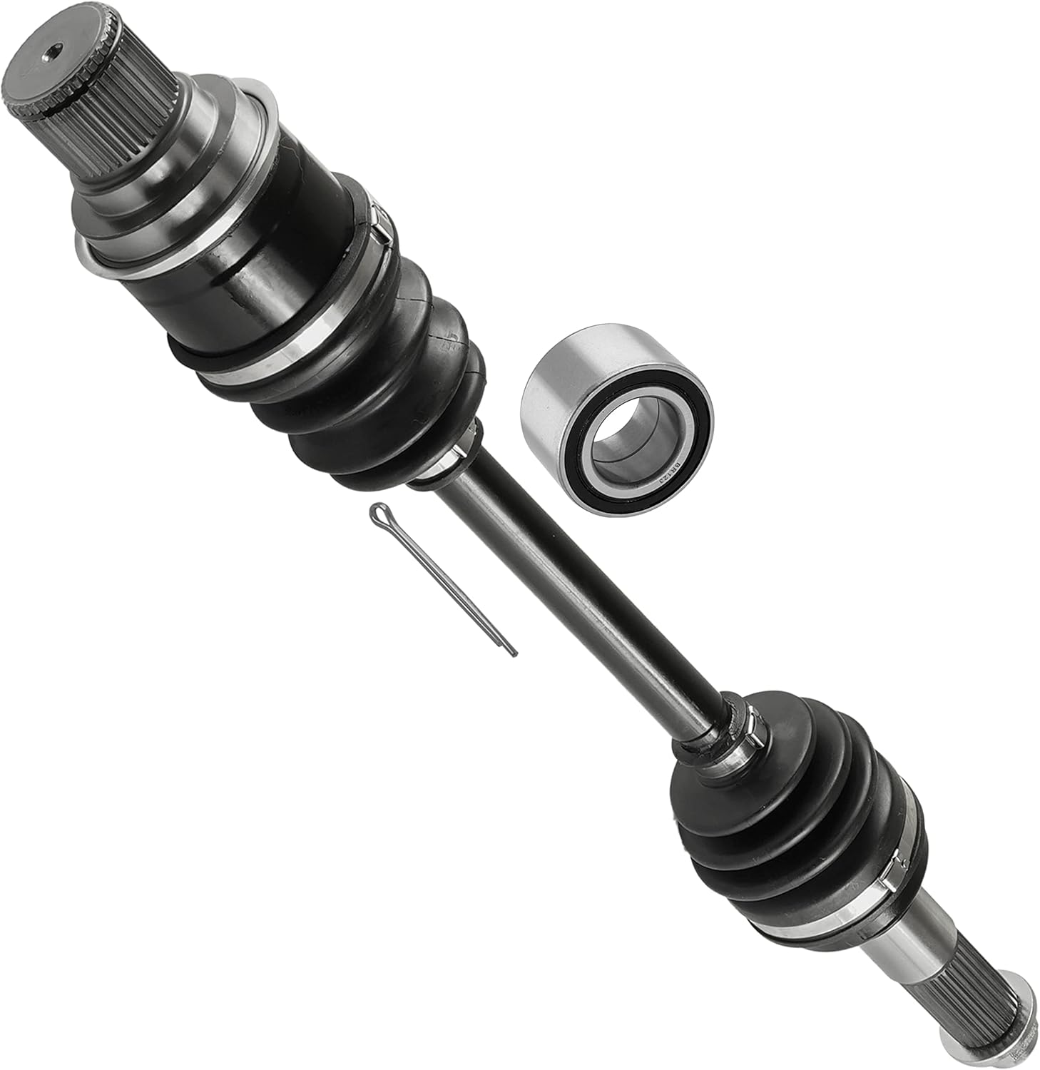 Caltric Rear Left or Right Cv Joint Axle with Bearing Compatible with Yamaha Kodiak 450 Yfm450Fa 4X4 2005-2006 Grizzly 350 Yfm350Fgi 4X4 Irs 2007-2011 / Grizzly 400 Yfm400F 4X4 2007-2008