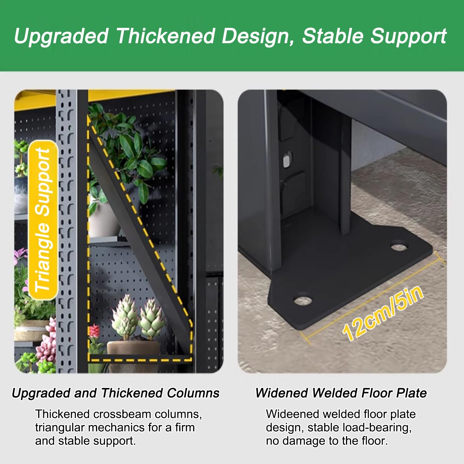 Generisch Robuster Werkzeug-Organizer mit 4 verstellbaren Regalen, 300 kg Tragkraft, 40 Metallhaken, perfekt für Garagen und Werkstätten, Schwarz, 200 x 50 x 149 cm – Maximieren Sie den Stauraum!