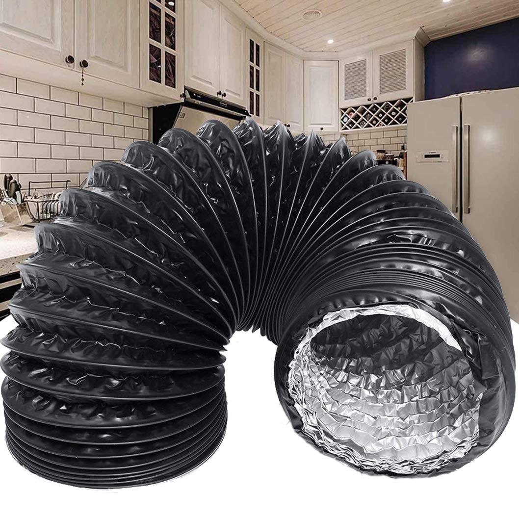 Condotta Areazione PVC in Alluminio Tubo di Ventilazione per Impianti di Climatizzazione, Asciugatrici e Cappe Aspiranti (150mm*6m)