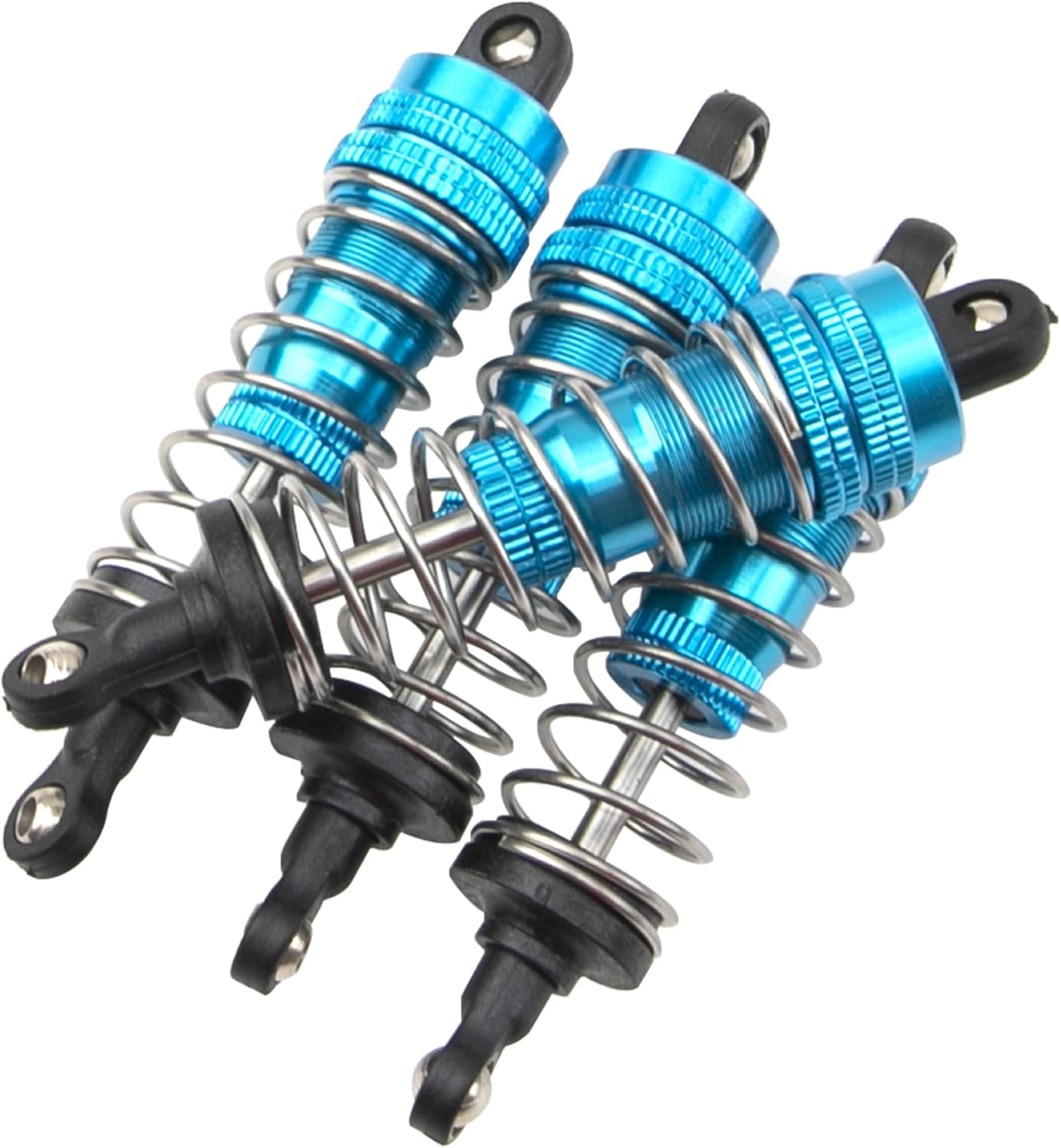 4Pack Vgoohobby 144001 Shock Absorber Damper Suspension Shocks Upgrade Parts Compatible with WLtoys 144001 124018 124019 1/14 RC Car Buggy (Blue)