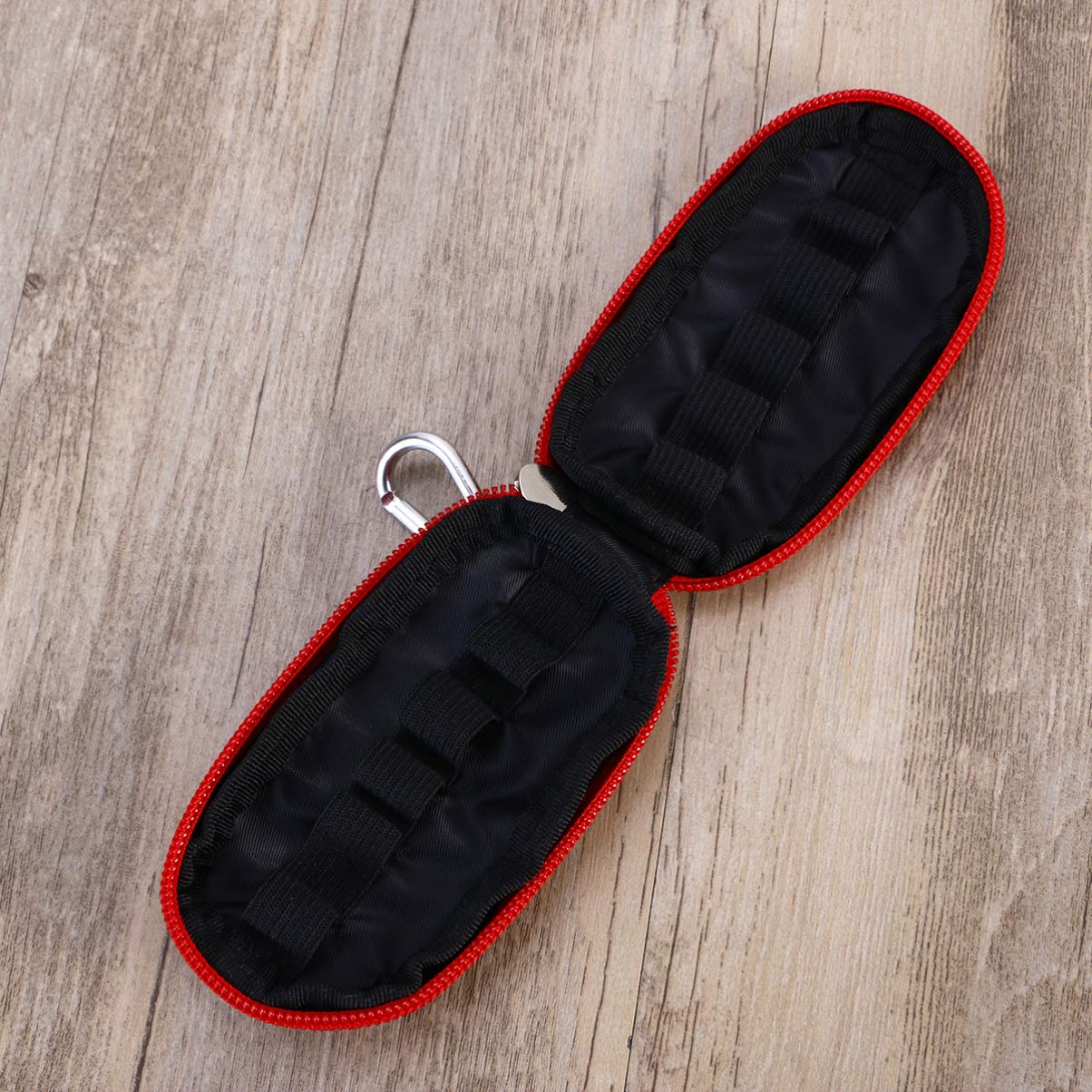 minkissy Bolsa de transporte de cadena de esencial para 10 botellas (2 ml) de aceites esenciales bolsa de viaje para botellas de esencial (rojo)