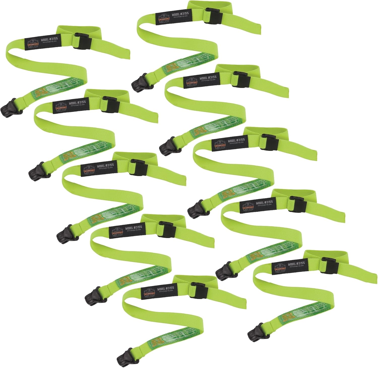 Ergodyne Squids 3155 Lanyard with Clamp End, Easily Attaches to Hard Hat, Tools or Small Valuables, Weight Capacity 2 lbs