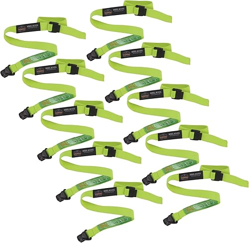 Miniatura 10 de Cordón con extremo de abrazadera, se fija fácilmente al casco, herramientas o pequeños objetos de valor, capacidad de peso de 2 libras, Ergodyne