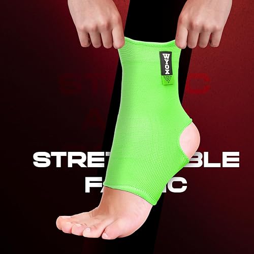 Miniatura 5 de WYOX Muay Thai - Tobilleras de apoyo para hombres y mujeres, soporte de tobillo para kickboxing, gimnasio, soporte de tobillo (par)
