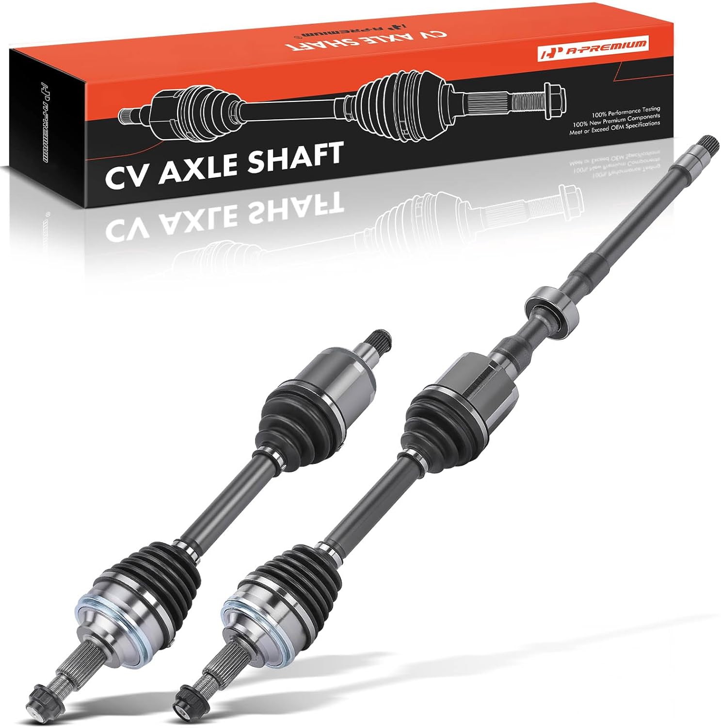 A-Premium Pair (2) Front CV Axle Shaft Assembly Compatible with Lexus LS460 2009-2017, LS600h 2008-2016, Driver and Passenger Side