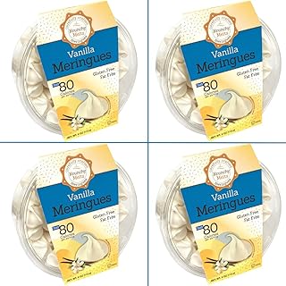 4 Pack Krunchy Melts Original Meringue Cookies | Vanilla Flavor 4-Pack |...