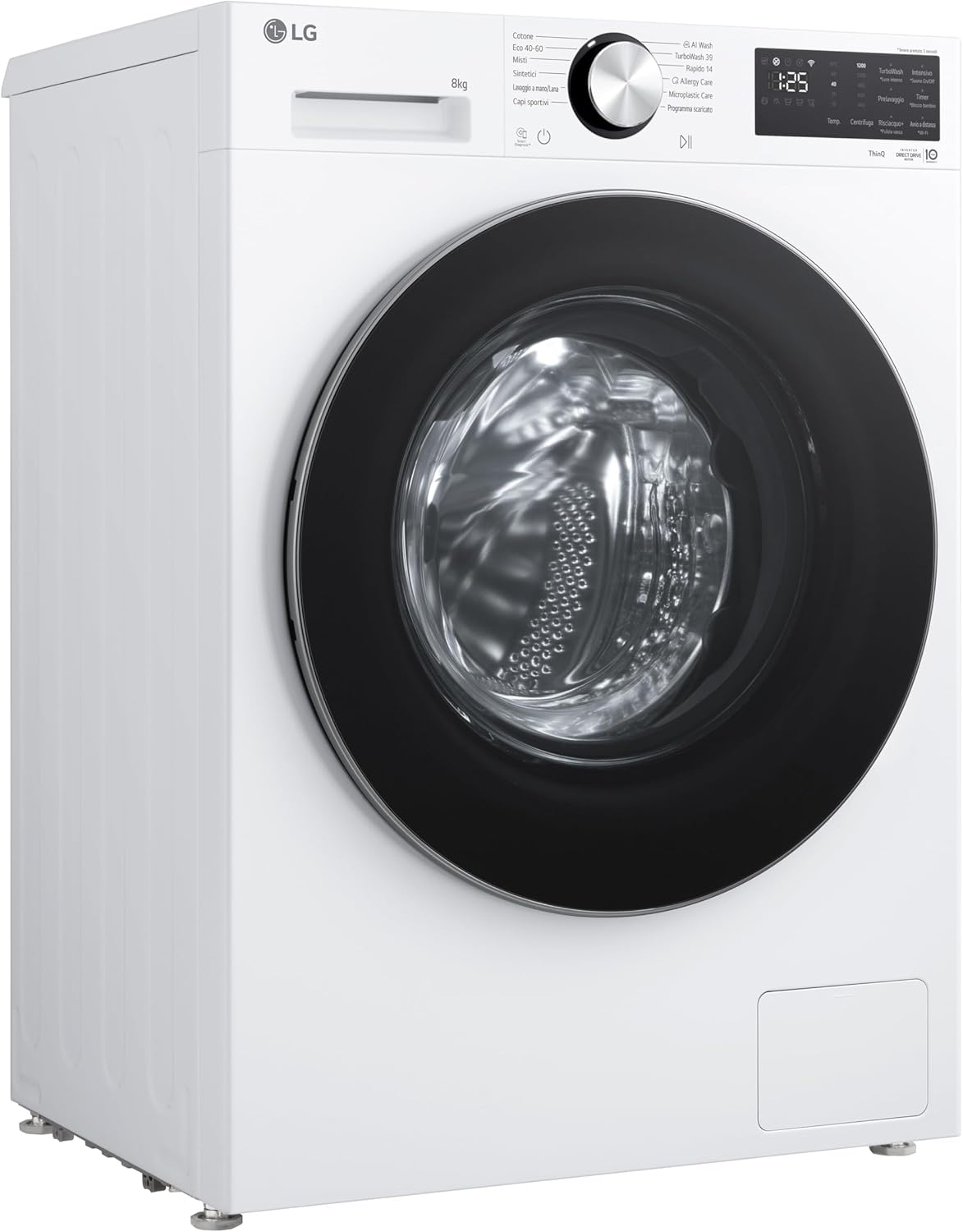 LG washing machine detergent dispenser drawer fully open