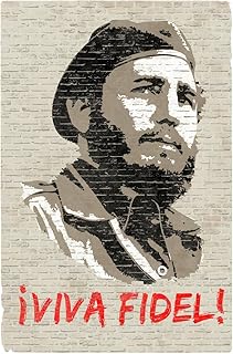 Viva Fidel Castro Portrait Cuba Graffiti Poster Communist Dictator Leader Politics Cool Wall Art Print Poster 12x18