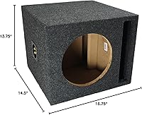 Vista 9 de Harmony Audio Universal Car Stereo Slotted S Port Single 10" Alpine Bundle Type R R-W10D4 Sub Box Enclosure con amplificador HA-A800.1 y kit