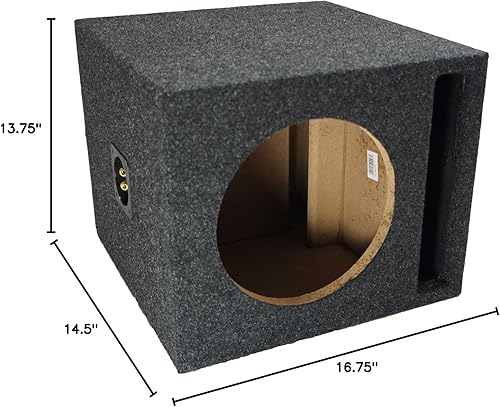 Miniatura 9 de Harmony Audio Universal Car Stereo Slotted S Port Single 10" Alpine Bundle Type R R-W10D4 Sub Box Enclosure con amplificador HA-A800.1 y kit de