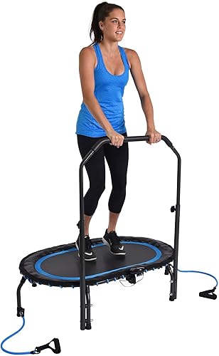 Miniatura 12 de Stamina Folding Trampoline with Smart Workout App, Black - Portable Fitness Rebounder for Home Gym, Cardio & Strength Training, Jumping Exercise