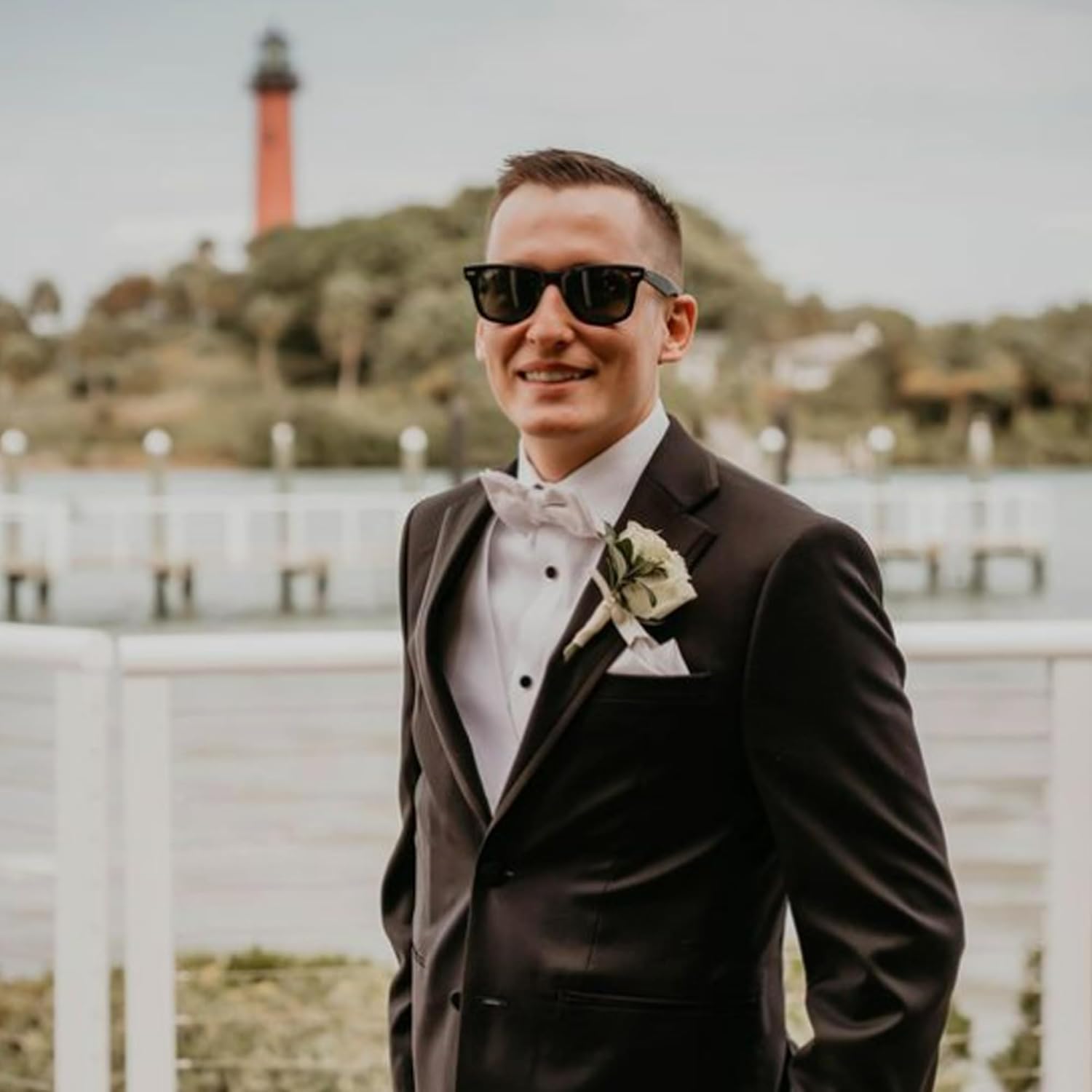 8 Pack Groomsmen Sunglasses for Men - Wedding Sunglasses Set for Groomsman Proposal Gifts, Bachelor Party Favors - UV Protection Classic Style - Image 4