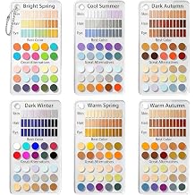 Color Analysis Kit Card 6-piece Portable Personal Seasonal Palette